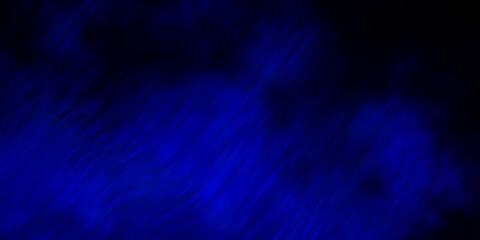 Dark BLUE vector template with curves. Brand new colorful illustration with bent lines. Pattern for business booklets, leaflets