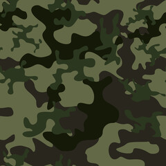 
Camouflage seamless pattern. Army background. Modern vector design. Print on fabric.