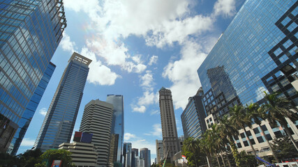 Fototapeta na wymiar Skyscrapers of downtown Jakarta - the capital of Indonesia.
