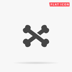 Bones Crossed flat vector icon