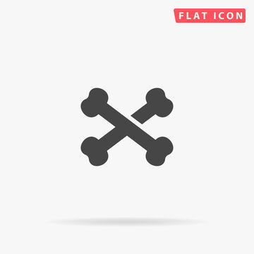 Bones Crossed flat vector icon