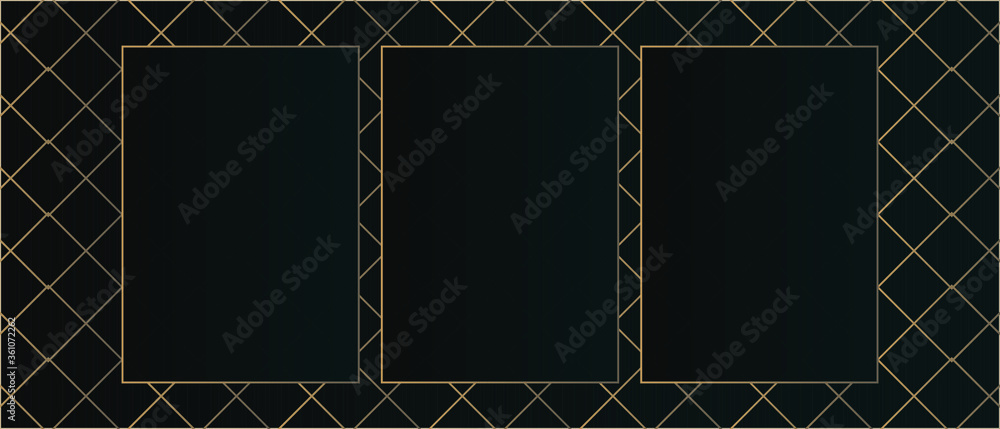 Poster abstract frames on mesh vector background.