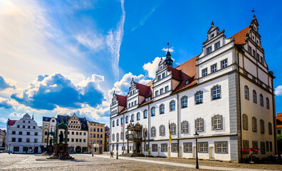 Obraz premium old town of Wittenberg in Germany