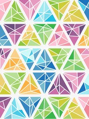 Fototapeta na wymiar colourful abstract geometrical triangle shapes pattern for background, greeting, wallpaper, texture, banner, label, cover etc. vector design.