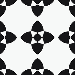  Vector seamless pattern. Trendy monochrome ellipse pattern. Geometric patterns of the ovals.