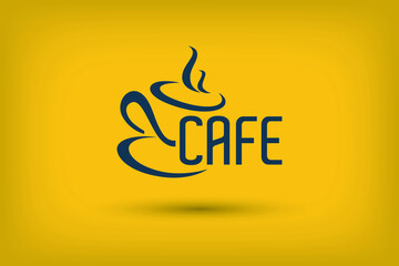 Cafe Icon Logo, Logo Design, Vector Icon Design