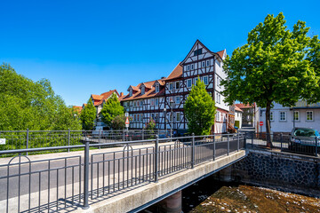 Naklejka premium An der Lauter, Lauterbach, Hessen, Deutschland 