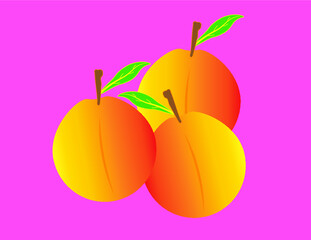 Logo illustrazione di pesche frutta per borsa shopper stilizzata frutta fresca confettura  marmellata sciroppo succo di frutta