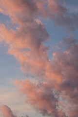 Cloud formation in the early morning glow