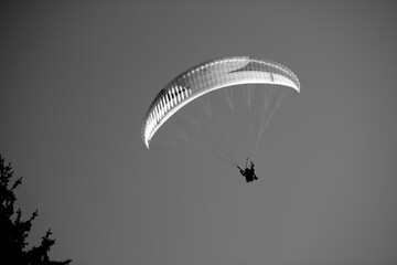 Poiana Brasov Romania February 2012 Sky diver 