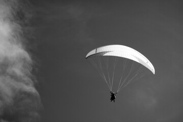 Poiana Brasov Romania February 2012 Sky diver 