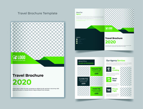 Tour and travel agency brochure