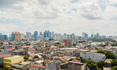 Panorama of the city of Jakarta - the capital of Indonesia.