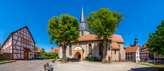 Kirche, Panorama, Schlitz, Deutschland 