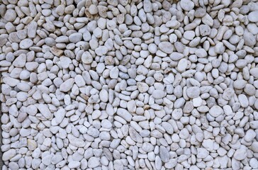 White stone background. minimal background cobblestone.