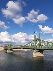 Liberty Bridge in Budapest, Hungary