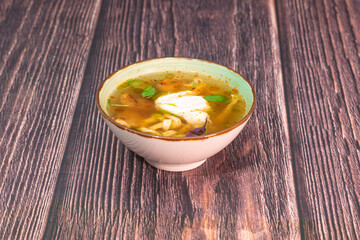 Ramen with chicken. Delicious japanese food