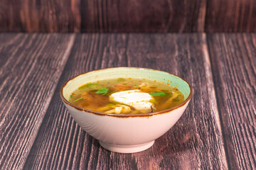 Ramen with chicken. Delicious japanese food