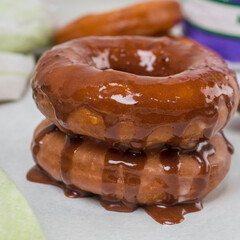 donut with chocolate