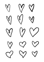 Heart drawings