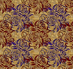 Flower design with textured background