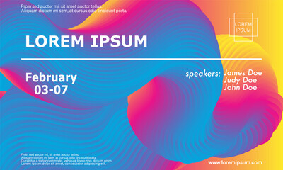 Liquid color shape. Fluid background. Vector.