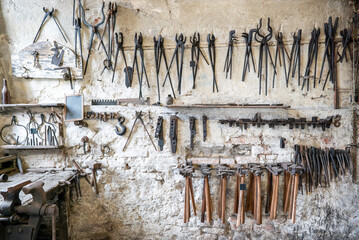 view of the blacksmith workshop on the Salem Palace grounds