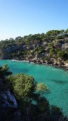 Obraz premium the Cala Pi on the island Mallorca, Spain, in the month of January