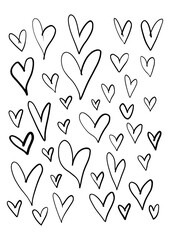 Set of hearts