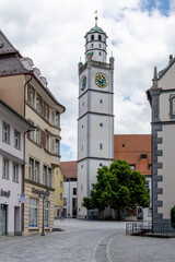 Obraz premium view of the historic Blaserturm Tower in Ravensburg in southern Germany
