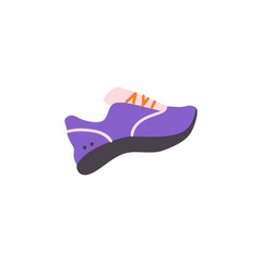 Flat vintage sneakers icon vector