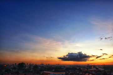 Sunset over Nairobi city