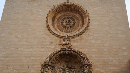Fototapeta na wymiar the Basilica de Sant Francesc in Palma de Mallorca, Spain, in the month of June