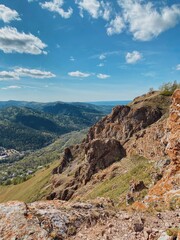 mountain landscape with blue sky