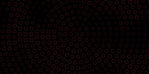 Dark Red vector template with circles. Illustration with set of shining colorful abstract spheres. Pattern for business ads.