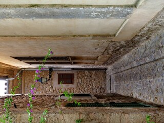 Fototapeta na wymiar an alley in Valldemossa, Tramuntana Mountains, Mallorca, Spain, in the month of June