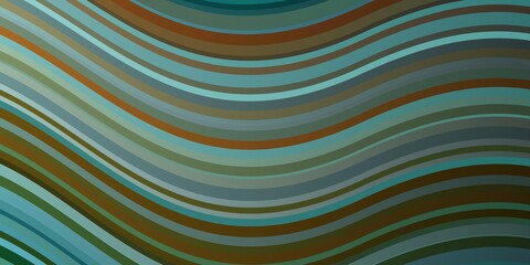 Light Blue, Green vector background with bent lines. Gradient illustration in simple style with bows. Pattern for busines booklets, leaflets