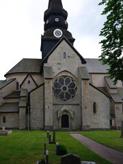 Exterior of the abbey at Varnhem, Sweden