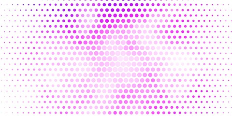 Light Purple vector texture with circles. Abstract colorful disks on simple gradient background. Pattern for websites, landing pages.