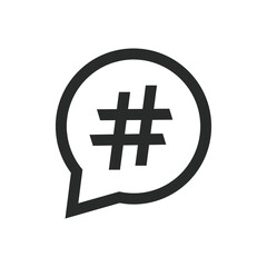 Obraz premium hash tag icon vector design template