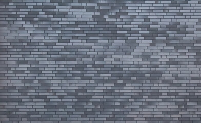Gray brick wall, gloomy background, black brick wall of dark stone texture, black wallpaper