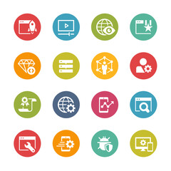 SEO and Digital Marketing Icons 2 of 2 // Fresh Colors