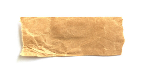 ripped paper isolated on white background with copy space for text