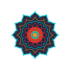 Mandala ornament vector logo icon