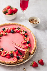 Tarte aux fraises maison