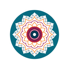 Mandala ornament vector logo icon