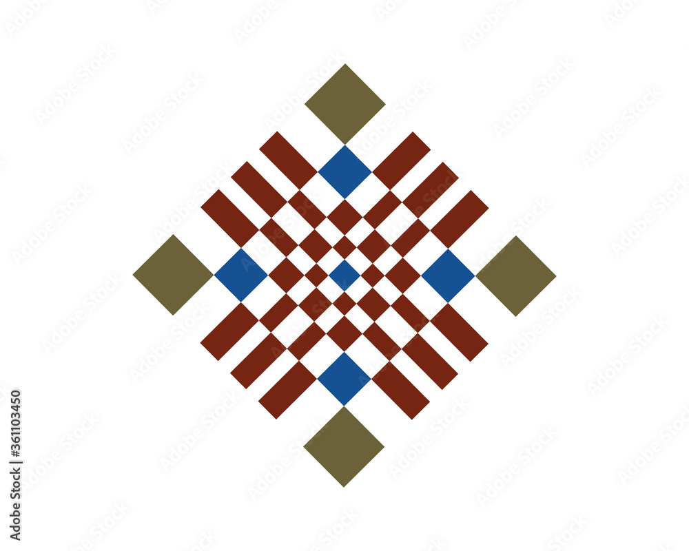 Poster abstract geometric pattern vector design and background with badge. use for modern design, decorated