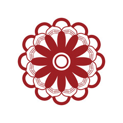 Mandala ornament vector logo icon