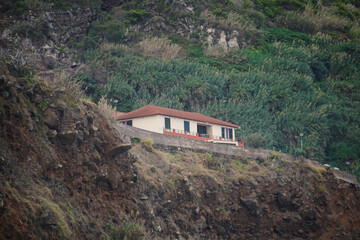 House on the cliff, Madeira
