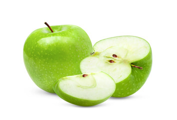  green apple on a white background